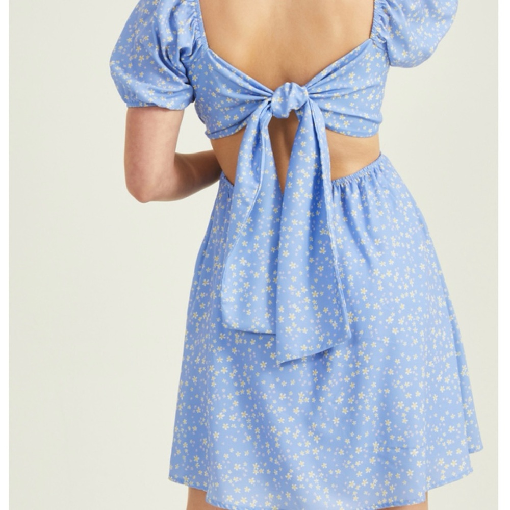 NEW Altar’d State Blue Floral Mini Dress Size Large NWT